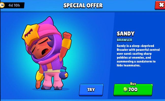 The Legendary Update Has Arrived New Brawler New Skins And Two New Game Modes - brawl stars brawler sandy