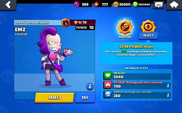 Download Null S Brawl Version 22 99 Added New Fighter Emz - brawl stars 22.99 mod apk